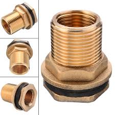 1 2 Female 3 4 Male Soild Brass Water Tank Connector Garden Straight Theaded Bulkhead Fitting Tank Hose Adapter Garden Water Connectors Aliexpress