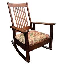 1900s antique stickley quarter sawn oak rocking chair antique rocking chairs rocking chair rocking chair cushions