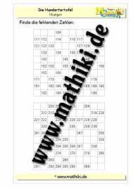 Weiterführendes lernmaterial zum thema mathematik findest du hier: Tausendertafel Bis 1000 I Klasse 3 Mathiki De