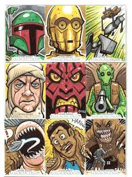 Star Wars Sketch Cards 1 By Jasongoad Star Wars Drawings Star Wars Poster Art Star Wars Design