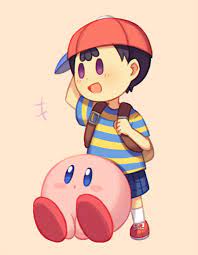 Super Smash Bros Ness Kirby Smash Bros Ness And Lucas Super Smash Bros Art