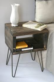 This Table Is Full Of Character And Charm Yet Functional And Versatile Making A Great Diy Side Table Industrial Design Furniture Vintage Industrial Furniture