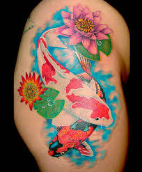 The design of the koi fish can be simple or can represent the journey from fish to dragon. 116 Nice Fish Koi Tattoos Images With Meaning