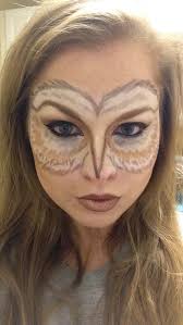 Beauty Wonderland My Costume Is My Face Feminine Owl Makeup Owl Makeup Animal Makeup Owl Face Paint
