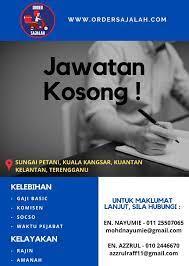 Majlis daerah kuala selangor menawark. Jawatan Kosong Despatch Kuala Kangsar Jawatan Kosong Shop Online Classifieds Forum Cari Infonet