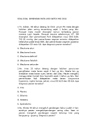 Seorang perempuan 25 tahun datang dengan luka seperti luka. Top Pdf Soal Bimbingan Mata Ukmppd Batch Mei2016 123dok Com