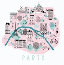 Paris map with all the city's monuments, museums and attractions. Siehe Poster In Der Kategorie Paris Paris Typografische Karte Hochste Qualitat Myredro De