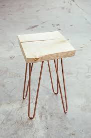 Stool With Copper Hairpin Legs Copper Diy Furniture Legs Ottoman Decor