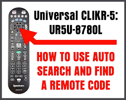 Also included instruction sheet that listed numerous accessories with the code needed to program the remote. Universal Ur5u 8780l Remote Control Auto Search For Codes Codes For Universal Remotes