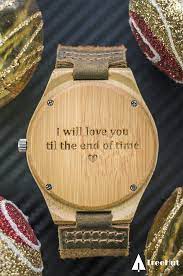 I Will Love You Till The End Of Time Christmas Lovequotes Engraving Woodwatch Treehutp Creative Gifts For Boyfriend Cute Boyfriend Gifts Boyfriend Gifts