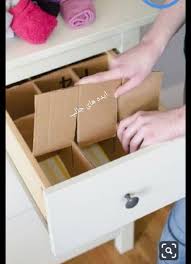 Diy Schubladen Trenner Element Organisation Fur Kleine Schranke Organisationsprojekte Organisation Hacks