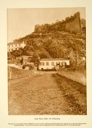 1924 Photogravure Sao Tiago Fortress Fort Funchal Madeira Island Portu Madeira Island Funchal Island