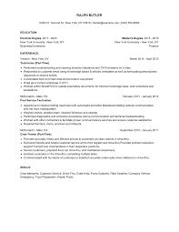 auto body technician resume examples