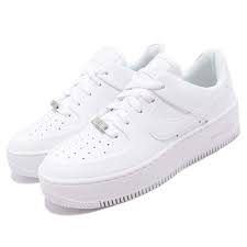 Nike Wmns Af1 Sage Low Triple White Air Force 1 Platform Womens Shoes Ar5339 100 Nike Airs This Nike Shoes Air Force Women Platform Shoes White Air Force 1