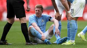 De bruyne continues to recover from a fractured eye socket and nose suffered in the champions league final, while axel witsel has an achilles problem. Psg Manchester City Nichtverfugbarkeit Fur Verletzten Kevin De Bruyne Noch Ungewiss Nach Welt