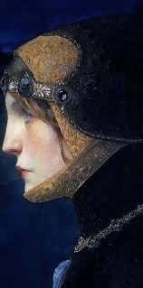 Lucien-Victor Guirand de Scévola's Painting Head of Lady in Medieval Costume