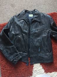 Lvc Levis Vintage Aero Leather Jacket Blue Black Leather Jacket Jackets Black Leather Jacket