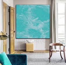 Turquoise Wall Art Minimalist Painting Zen Decor Abstract Etsy Minimalist Painting Turquoise Wall Art Minimalist Wall Art