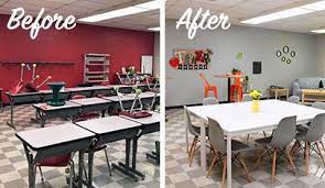 Of course, there are still certain areas where a professional is definitely needed, but sometimes all it takes is some basic carpentry, a lick of paint and a creative mind to make even the most rundown room look fresh and modern! Teachers Lounge Makeover Tips Pto Today