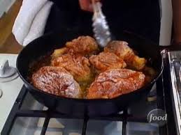 Coat steak lightly with oil and season both sides with a generous pinch of salt. Alton Brown Makes Pan Fried Chicken I Love This Recipe So Much Recipes Food Network Recipes Baked Fried Chicken