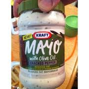 Kraft Mayo With Olive Oil And Cracked Pepper Reduced Fat Calories Nutrition Analysis More Fooducate