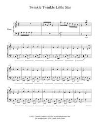 Twinkle Twinkle Little Star Easy Piano Sheet Music Sheet Music Piano Sheet Piano Sheet Music