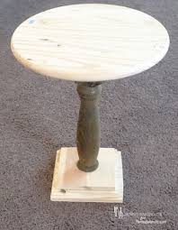 Diy Pedestal Accent Table Pedestal Side Table Diy Furniture Redo Remodelaholic Diy