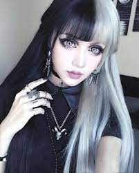 P0rnf00l Gothic Hairstyles Goth Beauty Split Hair