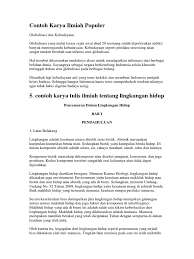 Karya ilmiah merupakan pernyataan sikap ilmiah peneliti. Contoh Karya Ilmiah Populer Pdf