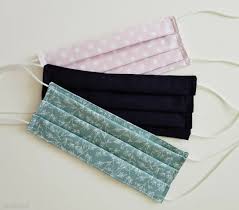 Maseczki ochronne na twarz od świata lnu. Maseczki Dwuwarstwowe Ochronne 3 Szt Musslico