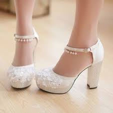 Wedding Shoes For Women Shoes Women S Shoes Rhinestone Thick Heel Lace White Wedding Shoes Summer Wedding Shoes Wedding Shoes Bridal Shoes