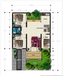 Cocok juga untuk keluarga kecil dengan 1 anak, sementara kamar lainnya untuk kamar tamu. Get 6x10 Denah Rumah Minimalis Sederhana 3 Kamar Pictures Konstruksi Sipil