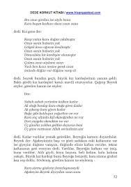 Eser, daha çok dede korkut kitabı veya dede korkut olarak bilinmektedir. Dede Korkut Hikayeleri Flip Book Pages 51 100 Pubhtml5