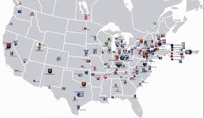 Nhl | national hockey league map and team logos. 40 Maps And Charts That Explain Sports In America Vox