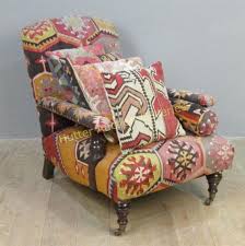 Kilims are unique woven carpets, hand made in the middle east from the balkans through to pakistan. Smith George Style Kilim Lounge Chair Mutualart