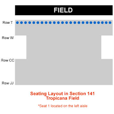 Tampa Bay Rays Tropicana Field Seating Chart Interactive