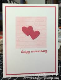 Spend as little or as much time as you want to make the graphic your own. Anniversary Card With A Sponge Technique Ink It Up With Jessica Card Making Ideas Stamping Techniques