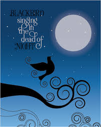 Black Bird In The Dead Of Night Lyrics Blackbird By The Beatles The Beatles Song Lyrics Artwork Original Custom Designed Artwork Of Treasured H Music Lyrics Art Beatles Lyrics Art Song Lyrics Art