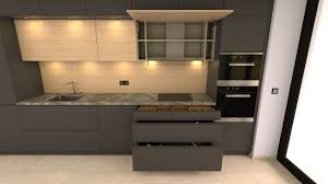 Cuisine Sans Poignee Nilo Am Agencements Cuisines Design Cuisine Cuisine Moderne