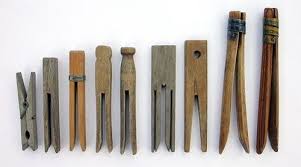 The Vintaquarian Vintage Laundry Clothes Pins Clothes Pegs