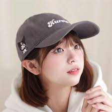 Mũ bóng chày Sanrio TOOEARY, Mũ chống nắng Kuromi có thể điều chỉnh thông  thường, Đi bộ đường dài đa năng Du lịch Tất cả các mùa Phim hoạt hình Mũ bố