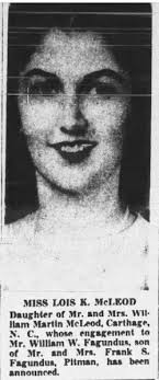 Lois Kathryn McLeod Fagundus (1923-2003)