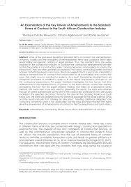 Standard chartered bank malaysia berhad makes no warranties, representations or undertakings about and does not endorse, recommend or approve the contents of the 3rd party website. Pdf An Examination Of The Key Drivers Of Amendments To The Standard Forms Of Contract In The South African Construction Industry