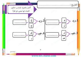 أوراق عمل مد حرف الياء ـ صور الصف الأول لغة عربية الفصل الثاني Ecole