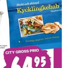 Kyckling kan smaksättas med alla världens smaker. Kronfagel Kycklingkebab City Gross November Nya Erbjudanden