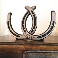 Free Standing Or Wall Hanging Intertwined Horseshoes 2015 Wedding Centerpiece 2009 Anniversary Gift Wedding Horseshoes Wedding Cake Horse Horseshoe
