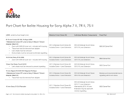 Port Chart For Ikelite Housing For Sony Alpha 7 Ii 7r Ii