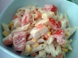 Salade De Pates Au Surimi Recette Recette Salade De Pates Salade Pates Surimi Salade De Pates
