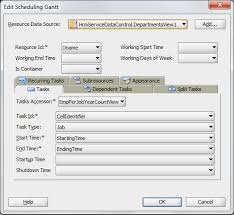 Out Of The Box Usage Of Adf Dvt Scheduling Gantt Chart To