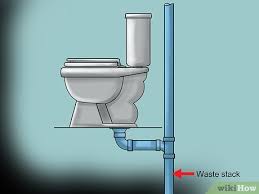 Turn the main water feed valve into the off use the plumbers tape on all threads before attaching lines to the faucets and on main water feeds of your toilet to prevent high pressure water leakages. How To Rough Plumb A Basement Bathroom With Pictures Wikihow